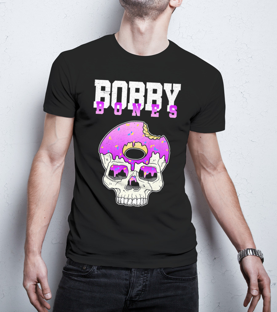 Bobby Bones Skull Donut Pink Sweet Death T-Shirt