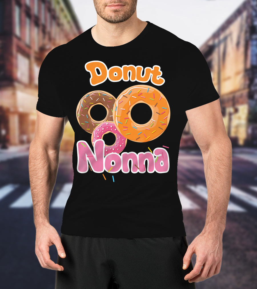 Donut Nonna Colorful Sprinkled Doughnuts T-Shirt