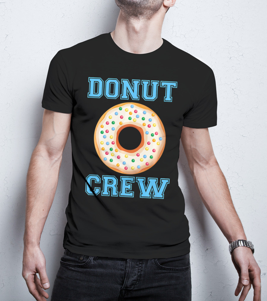 Donut Crew Matching Birthday Group With Sprinkles T-Shirt