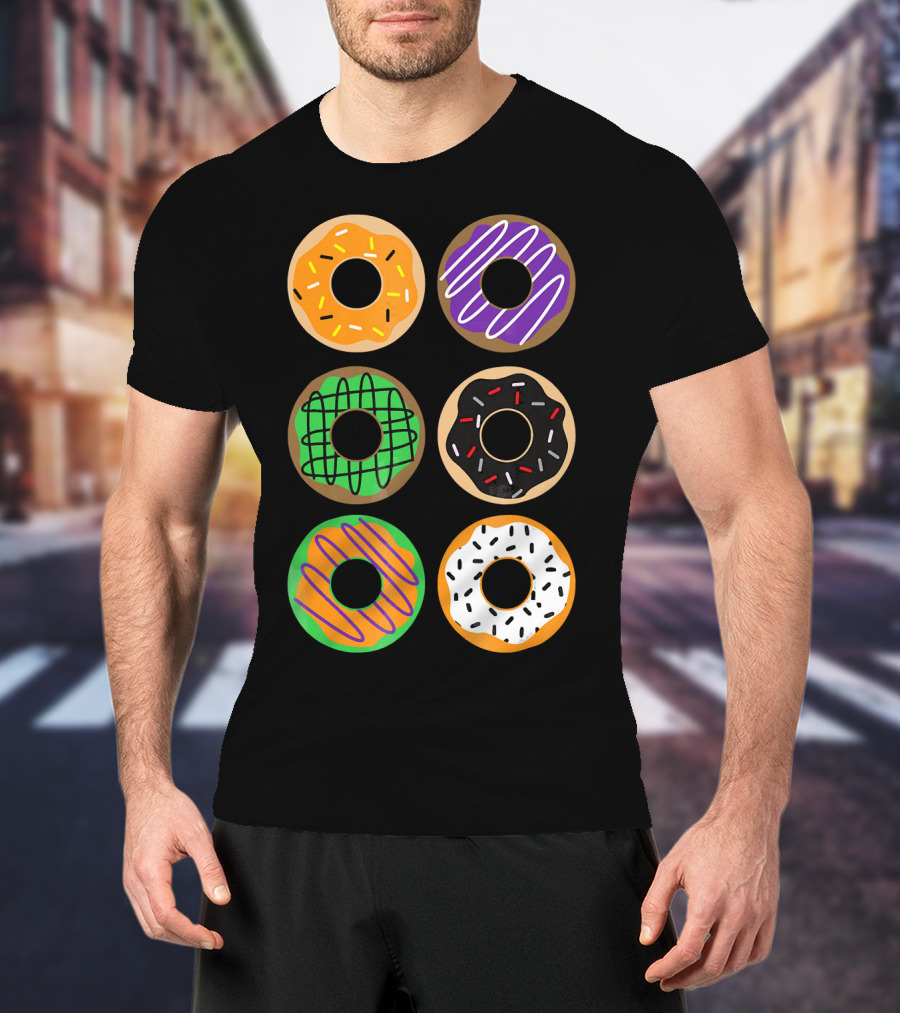 Halloween Donuts Festive Treats With Colorful Icing And Sprinkles T-Shirt