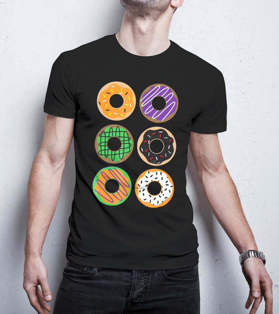 Halloween Donuts Festive Treats With Colorful Icing And Sprinkles T-Shirt