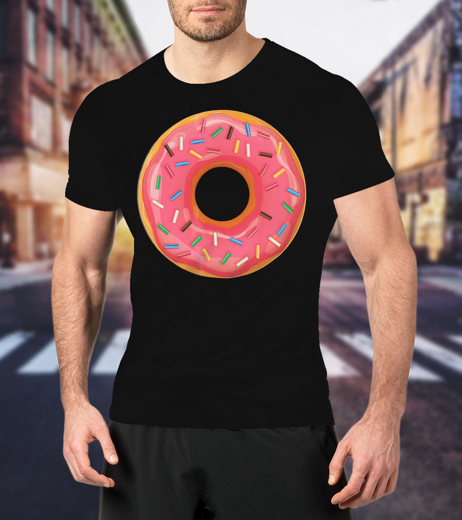 Simple Colorful Sprinkle Donut T-Shirt