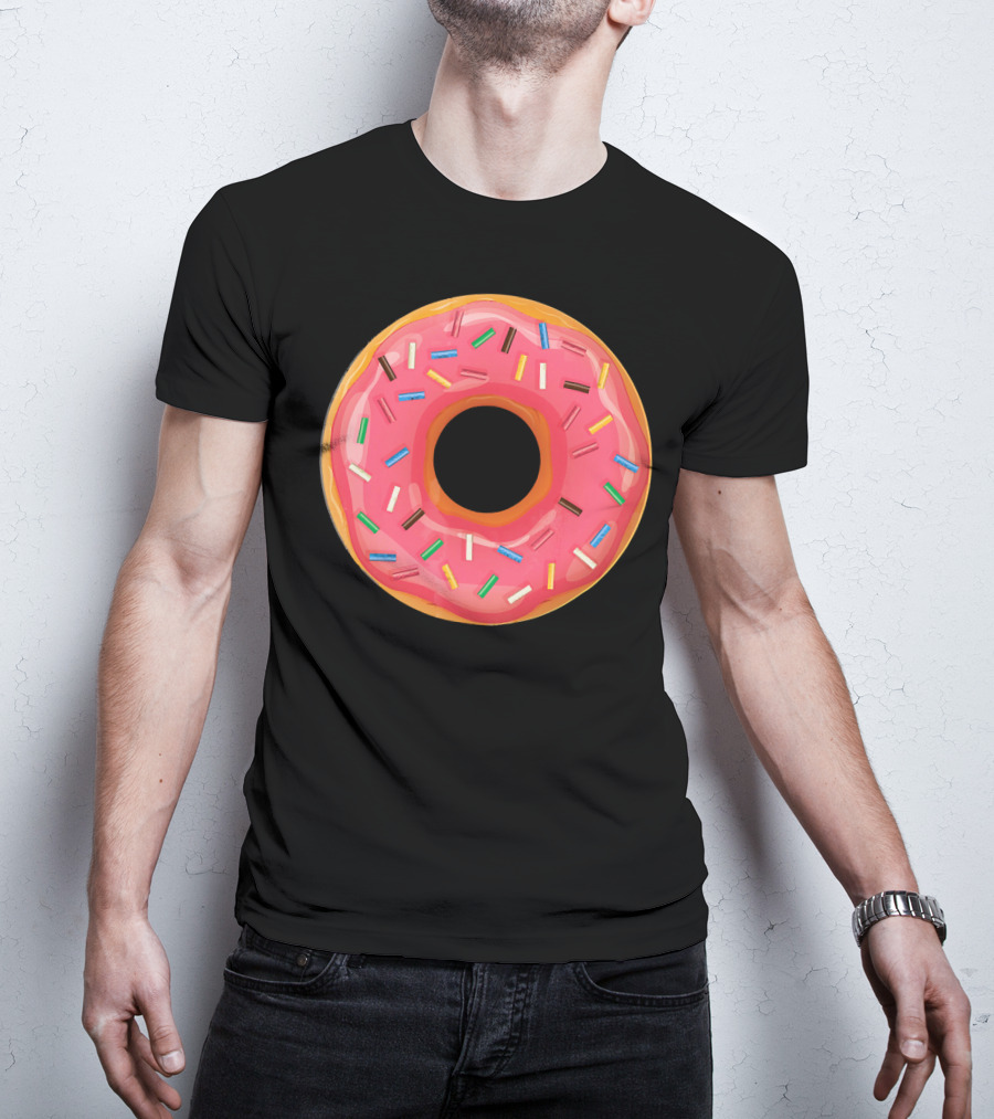 Simple Colorful Sprinkle Donut T-Shirt