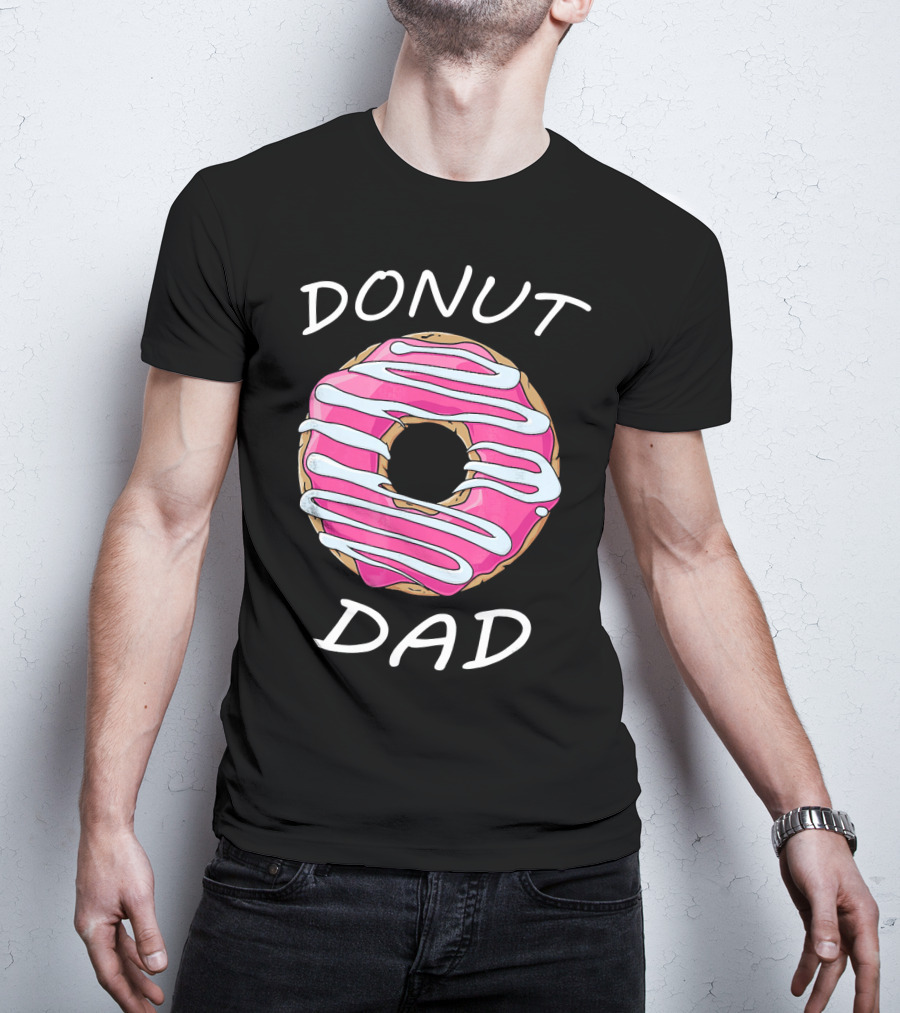 DONUT DAD Pink Frosting Swirl T-Shirt