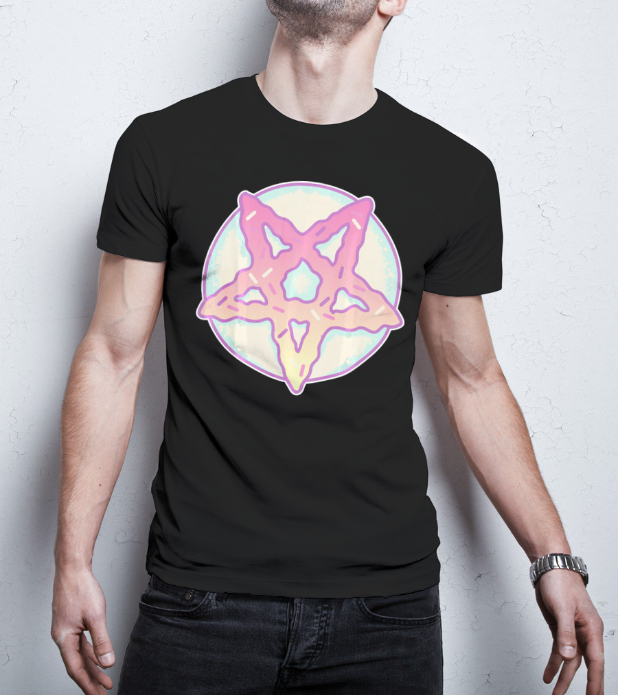 Pastel Goth Vaporwave Pentagram Satan Do Pastel Star T-Shirt