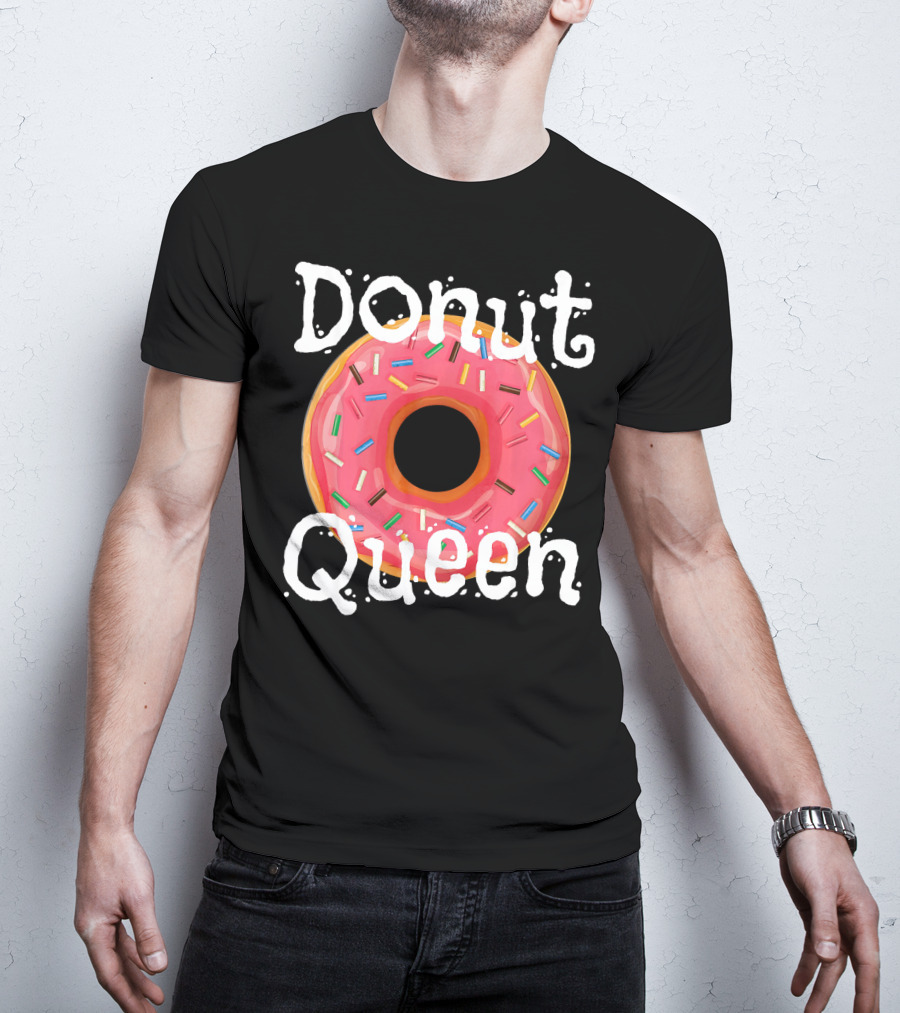 Donut Queen Sprinkled Pink Donut Enthusiast T-Shirt