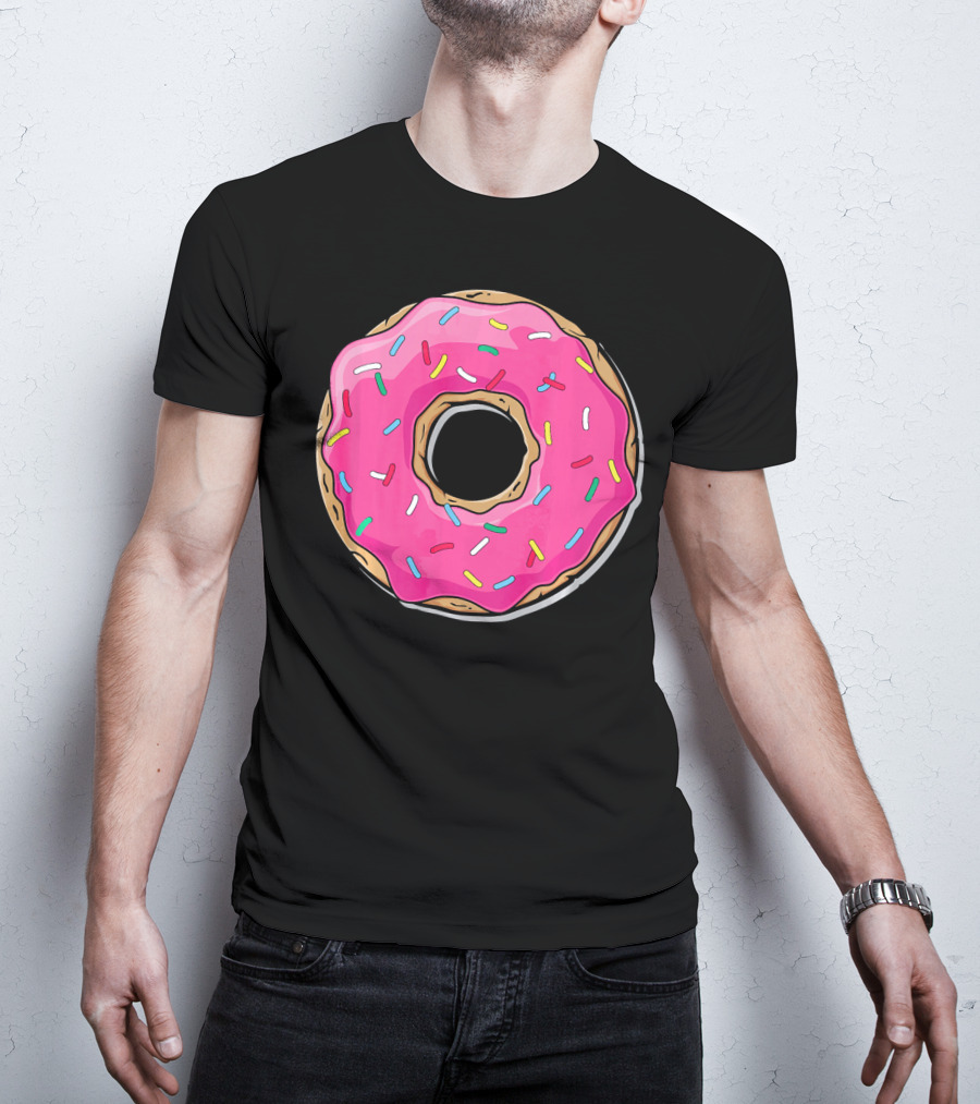 Pink Sprinkle Donut Delight T-Shirt