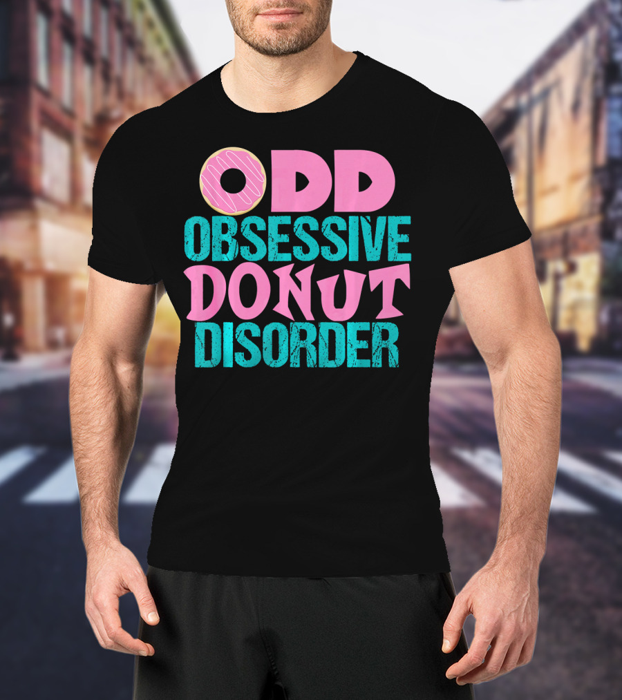 ODD Obsessive Donut Disorder Pink Icing T-Shirt