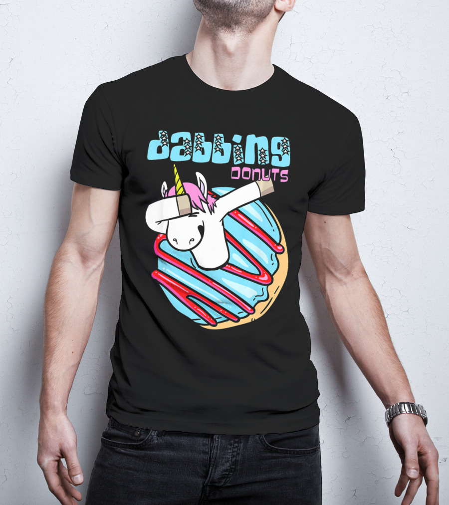 Dabbing Donuts Unicorn T-Shirt