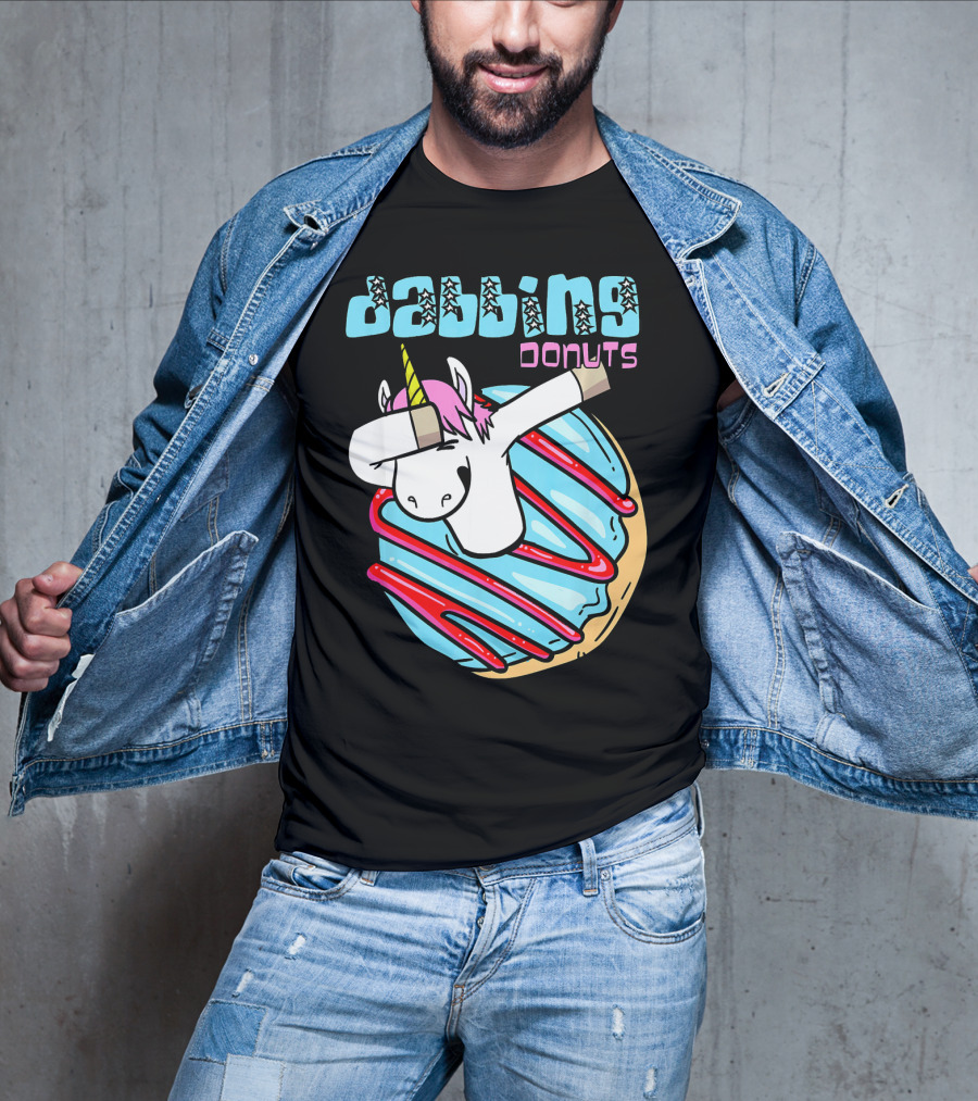 Dabbing Donuts Unicorn T-Shirt
