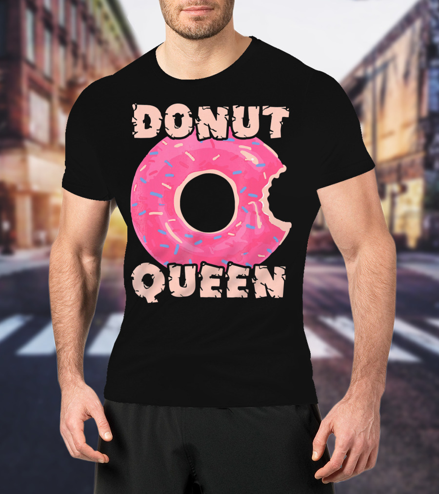 Donut Queen Pink Frosted Sprinkles Bite T-Shirt