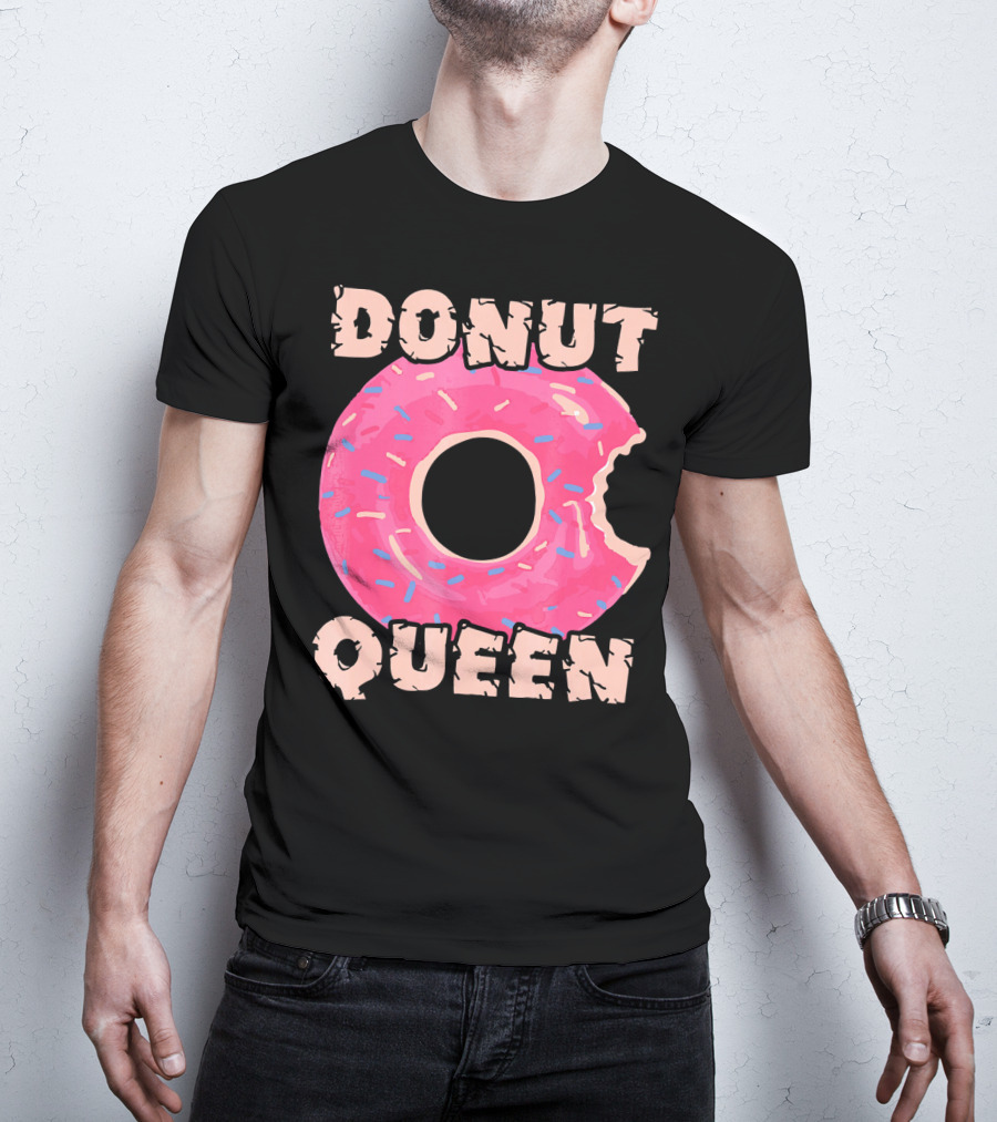 Donut Queen Pink Frosted Sprinkles Bite T-Shirt