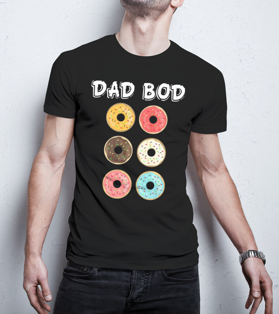 Dad Bod Donuts Father's Day Mens Fat Humor T-Shirt