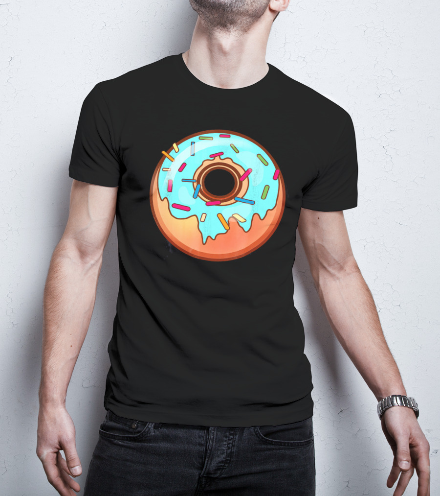 Humorous Mega Donut With Colorful Sprinkles T-Shirt