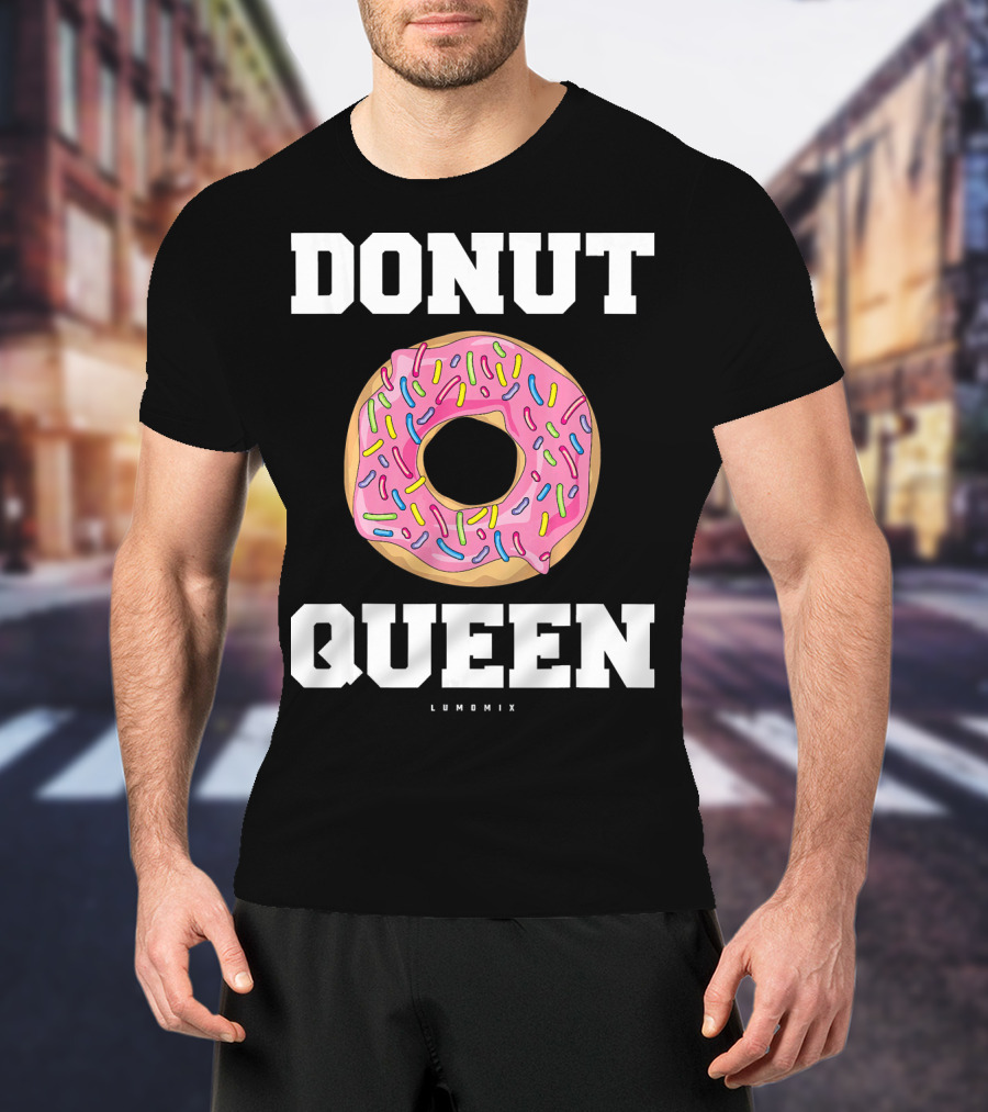 Donut Queen Pink Frosted Sprinkles Lumomix T-Shirt