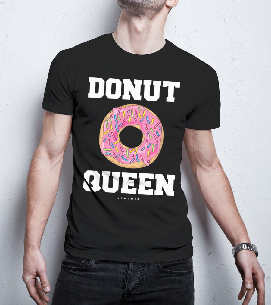 Donut Queen Pink Frosted Sprinkles Lumomix T-Shirt