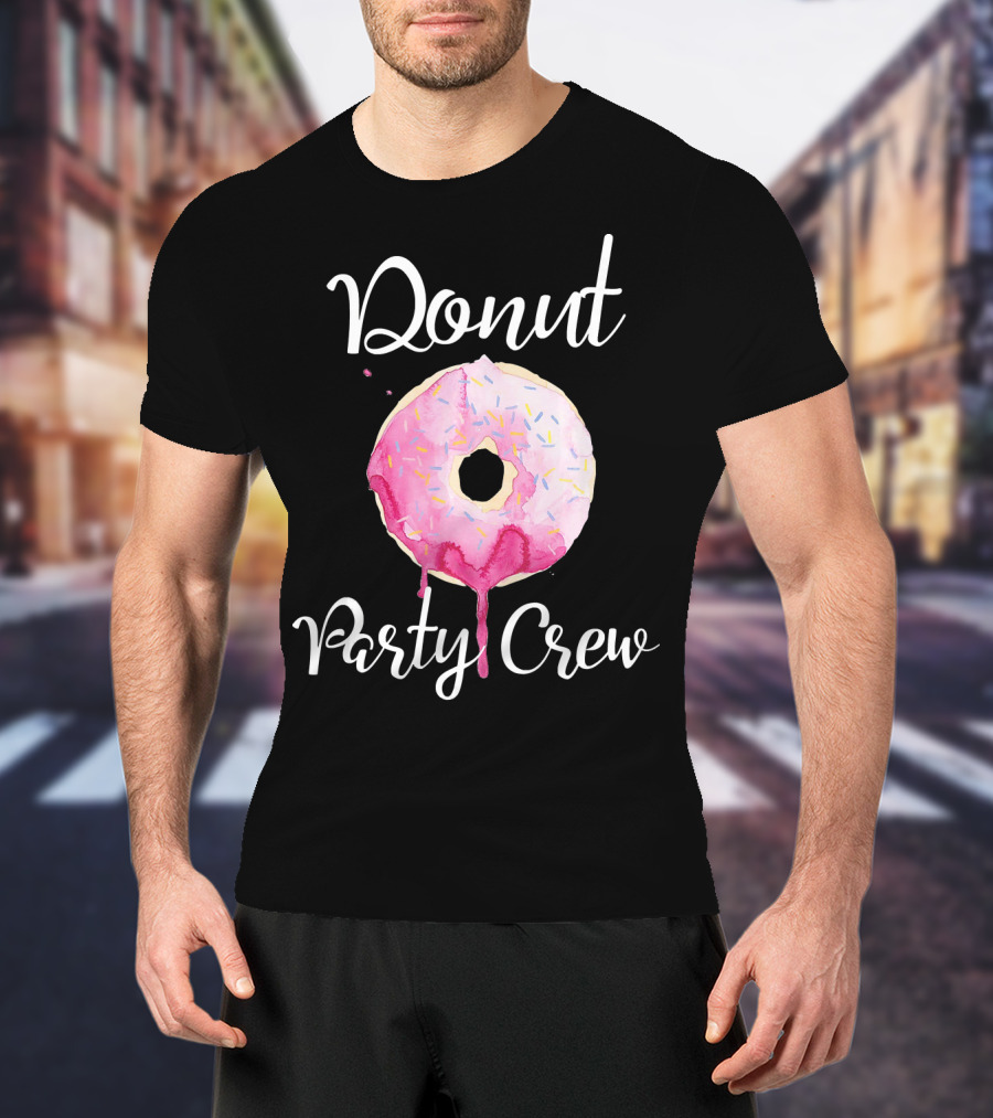 Donut Party Crew Donut Birthday T-Shirt