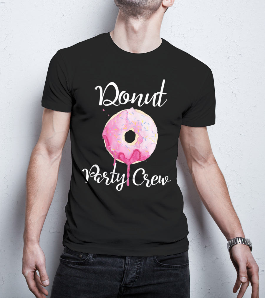 Donut Party Crew Donut Birthday T-Shirt