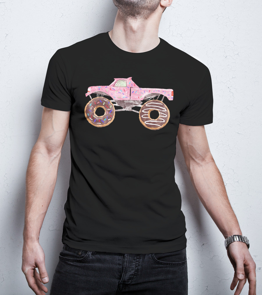 Yummy 4WD Monster Truck Donut Wheels T-Shirt