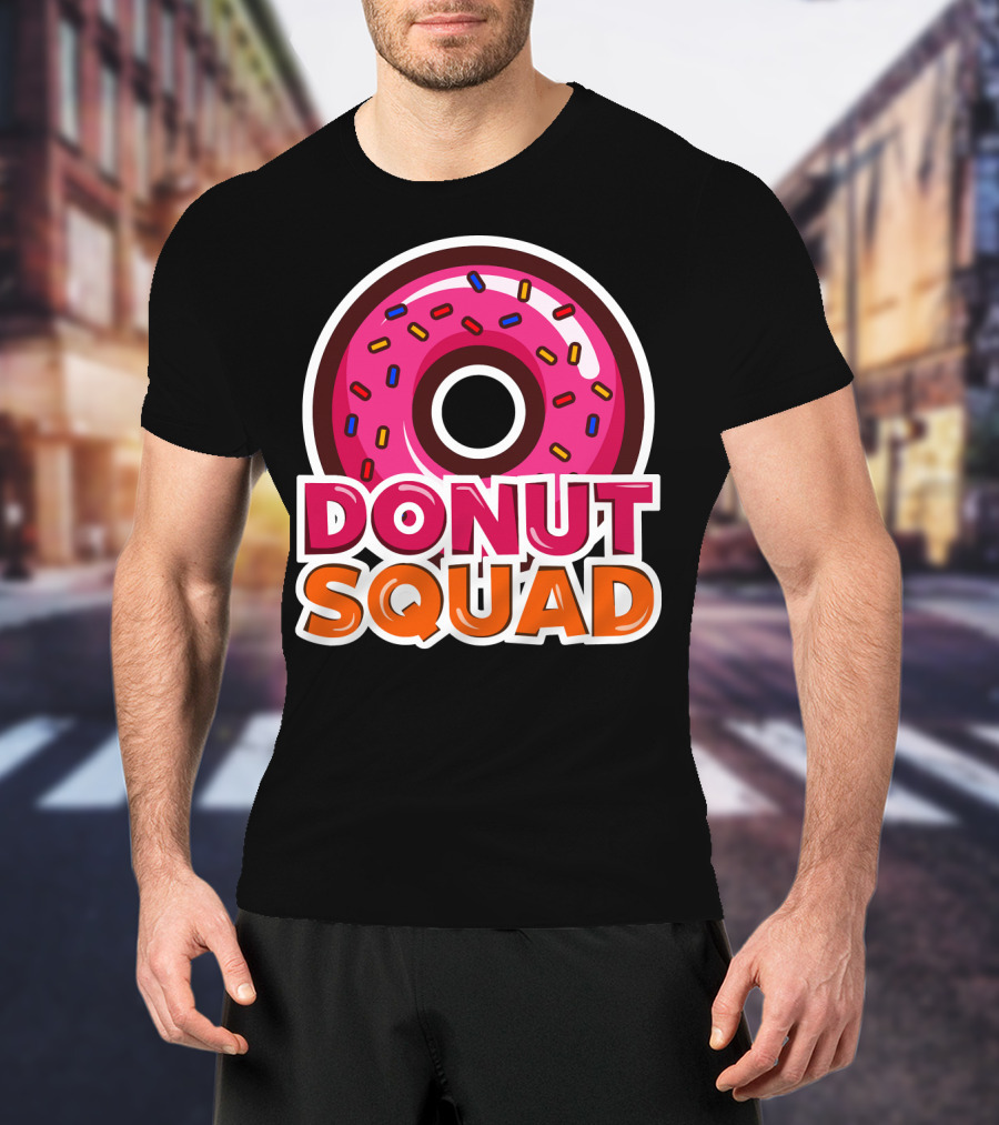 Cool Donut Squad Funny Doughnut Group With Sprinkles T-Shirt