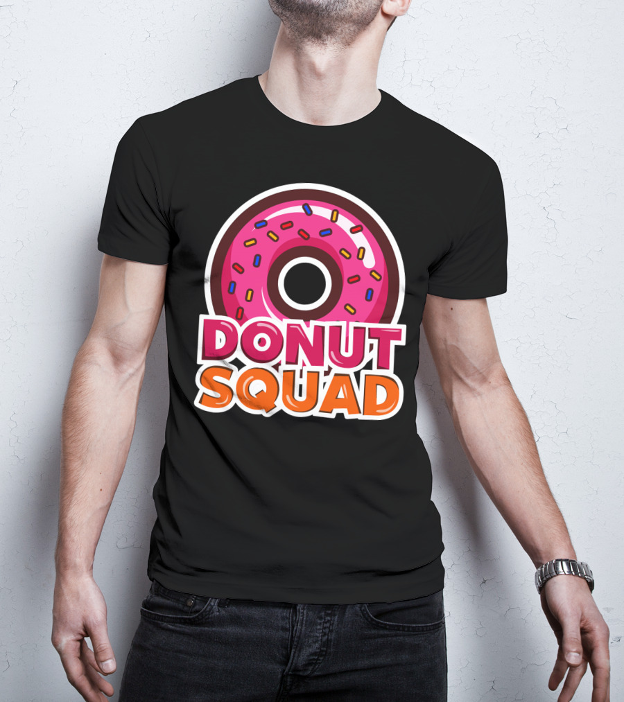 Cool Donut Squad Funny Doughnut Group With Sprinkles T-Shirt