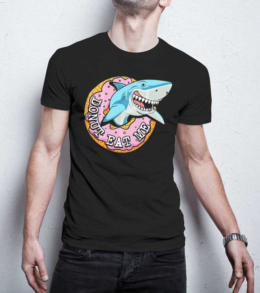 Donut Eat Me Shark Ocean Me T-Shirt