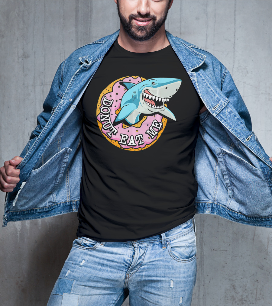 Donut Eat Me Shark Ocean Me T-Shirt