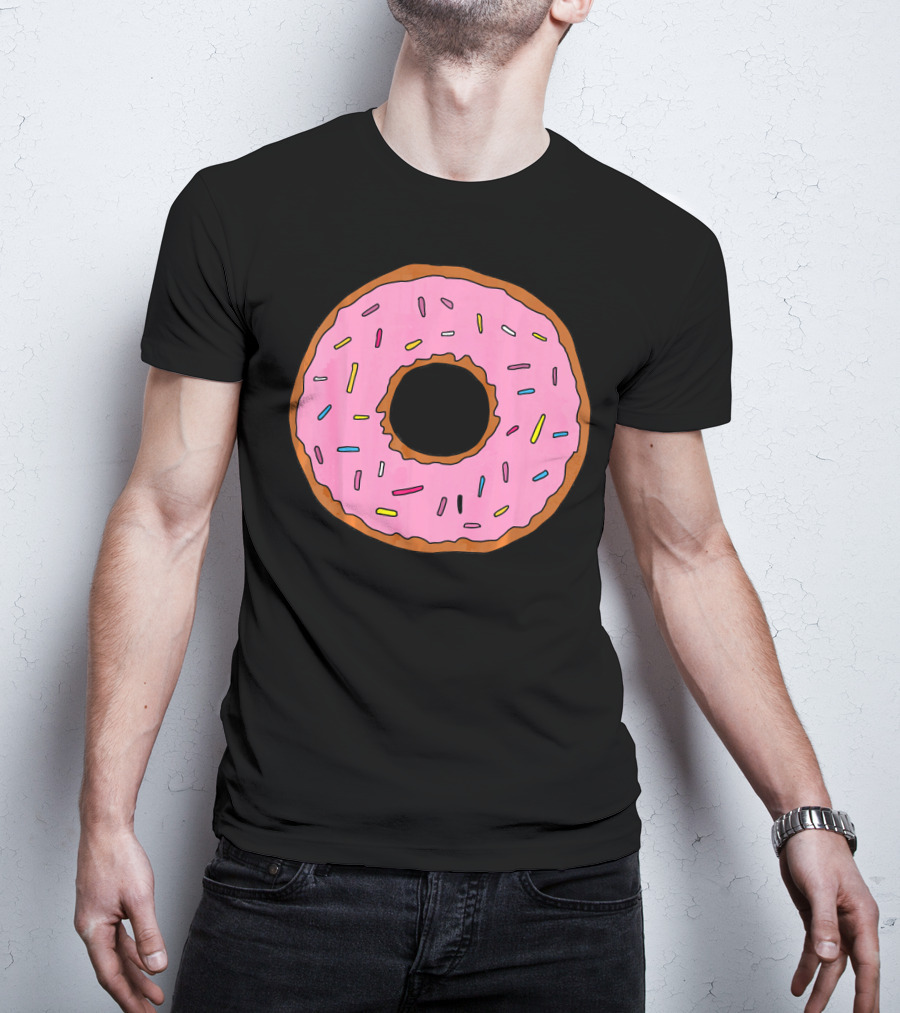 Pink Sprinkled Donuts Delicious Sweets Foodie T-Shirt