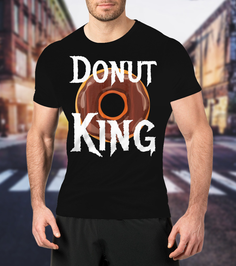 Donut King Food Lover Chocolate Glazed Enthusiast T-Shirt