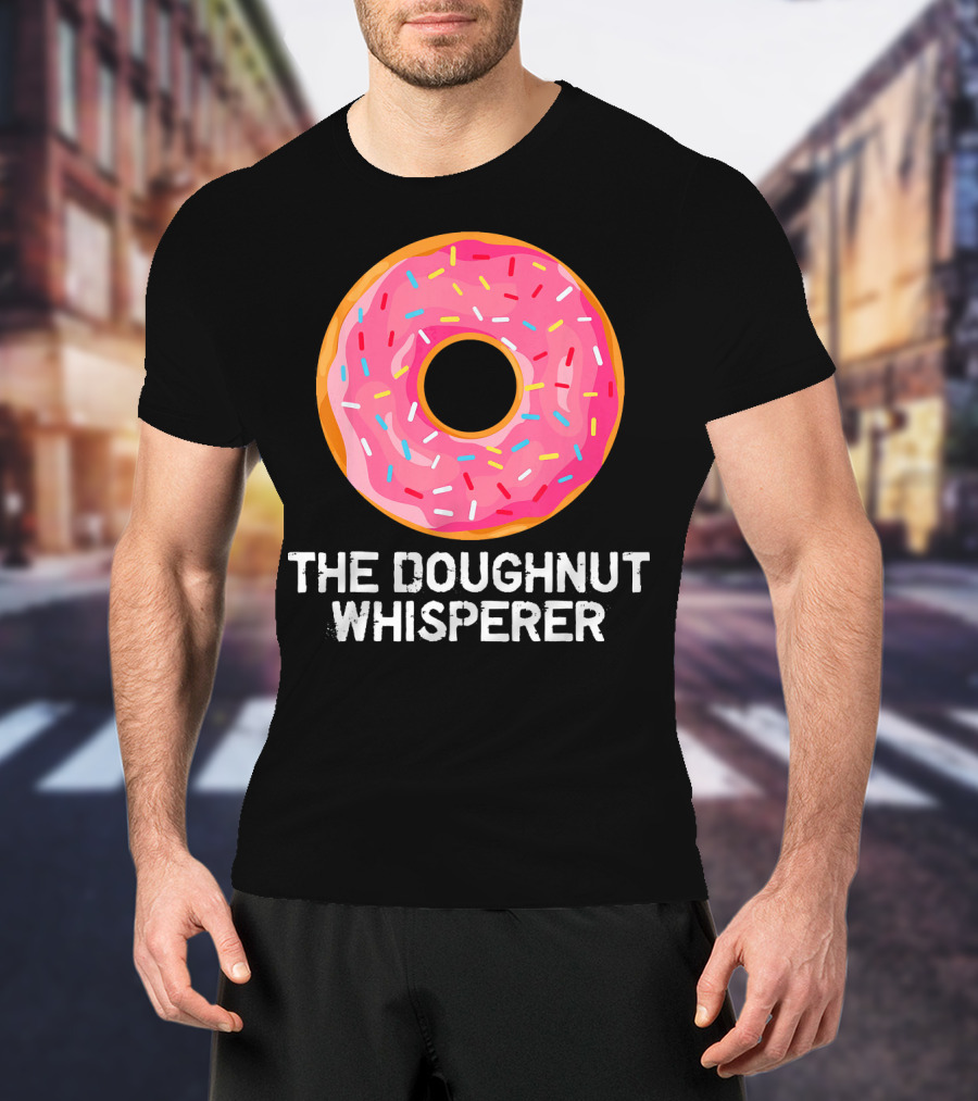 The Doughnut Whisperer Cool Pink Frosted Sprinkles T-Shirt