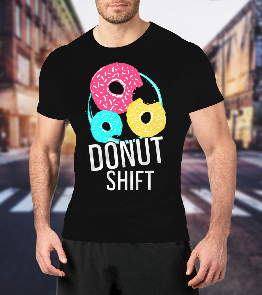 Donut Shift MTTF Associates Doughnut Vibrant Trio T-Shirt