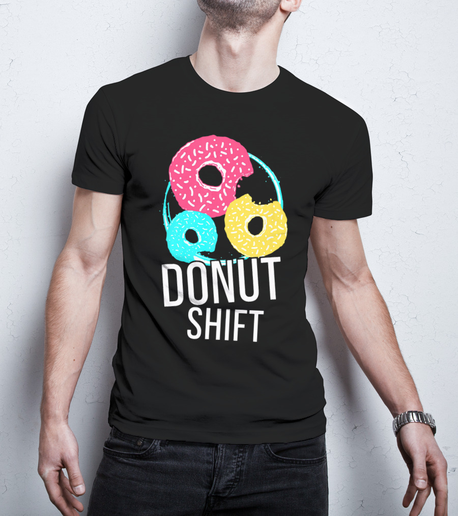 Donut Shift MTTF Associates Doughnut Vibrant Trio T-Shirt