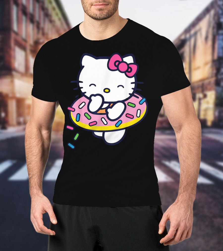 Hello Kitty Donut Floaty With Sprinkles Summer T-Shirt