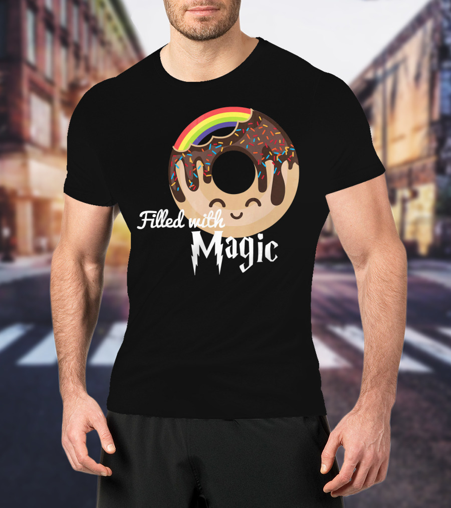 Magic Rainbow Choc Donut Filled With Magic T-Shirt