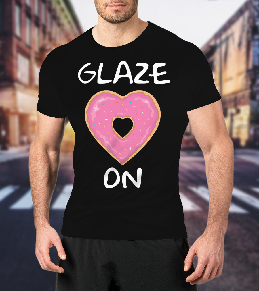 Bakers Dozen Glaze On Donut Heart T-Shirt
