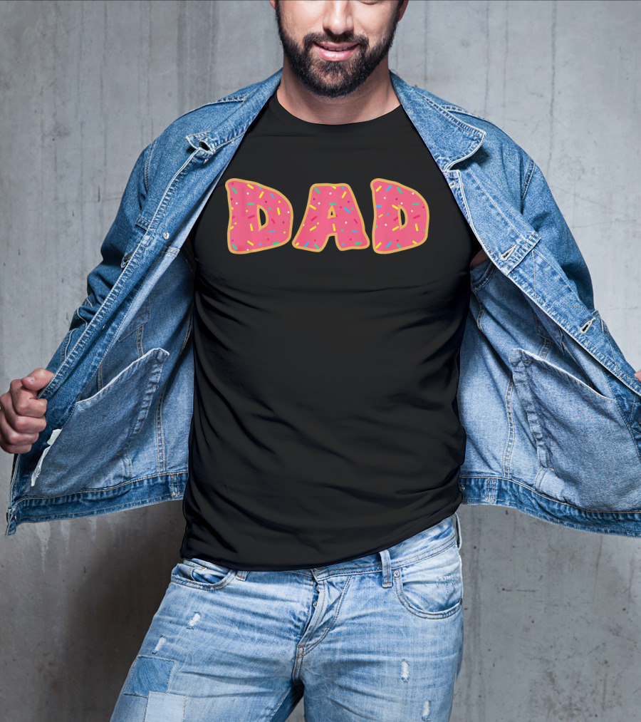 Dad Daddy Funny Sprinkle Donut T-Shirt