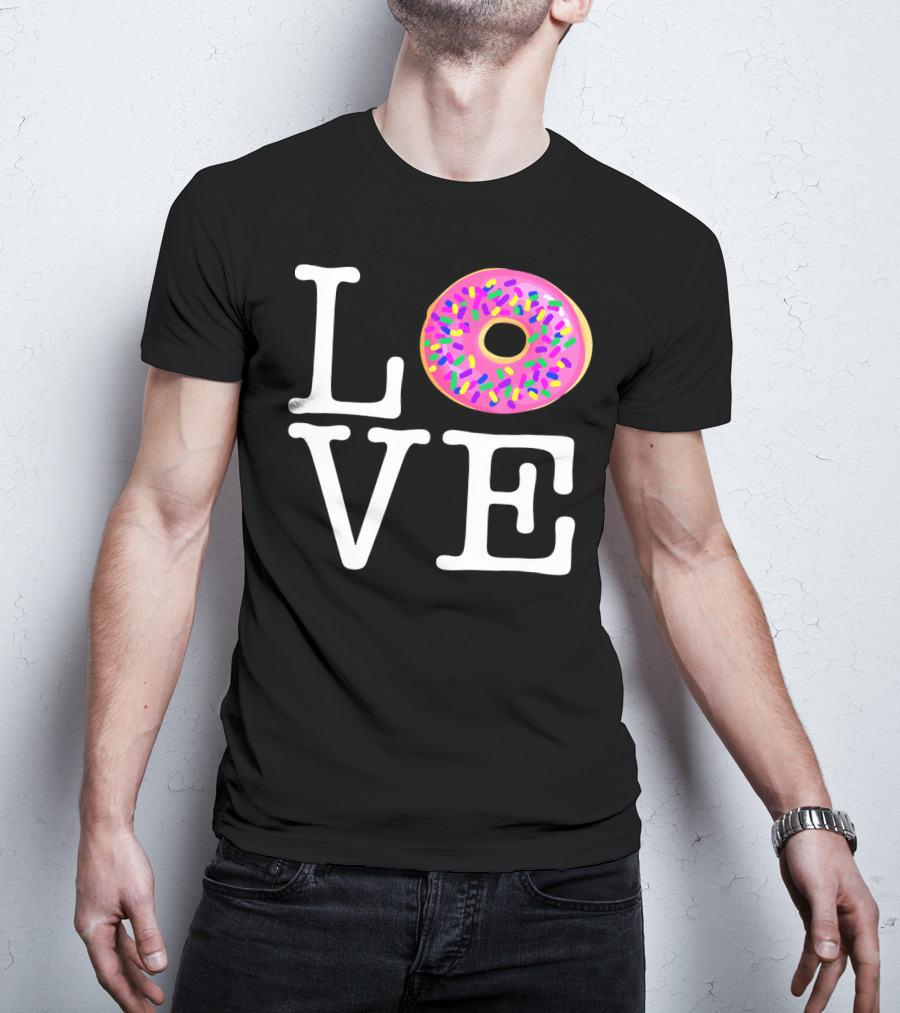 LOVE Donut Pink Sprinkles T-Shirt