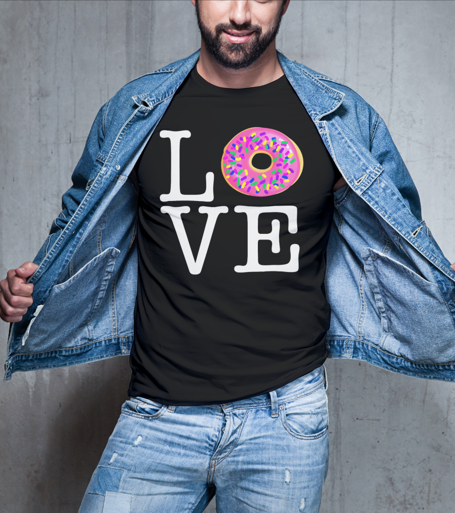 LOVE Donut Pink Sprinkles T-Shirt