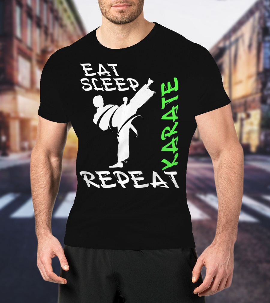 Eat Sleep Karate Repeat T-Shirt
