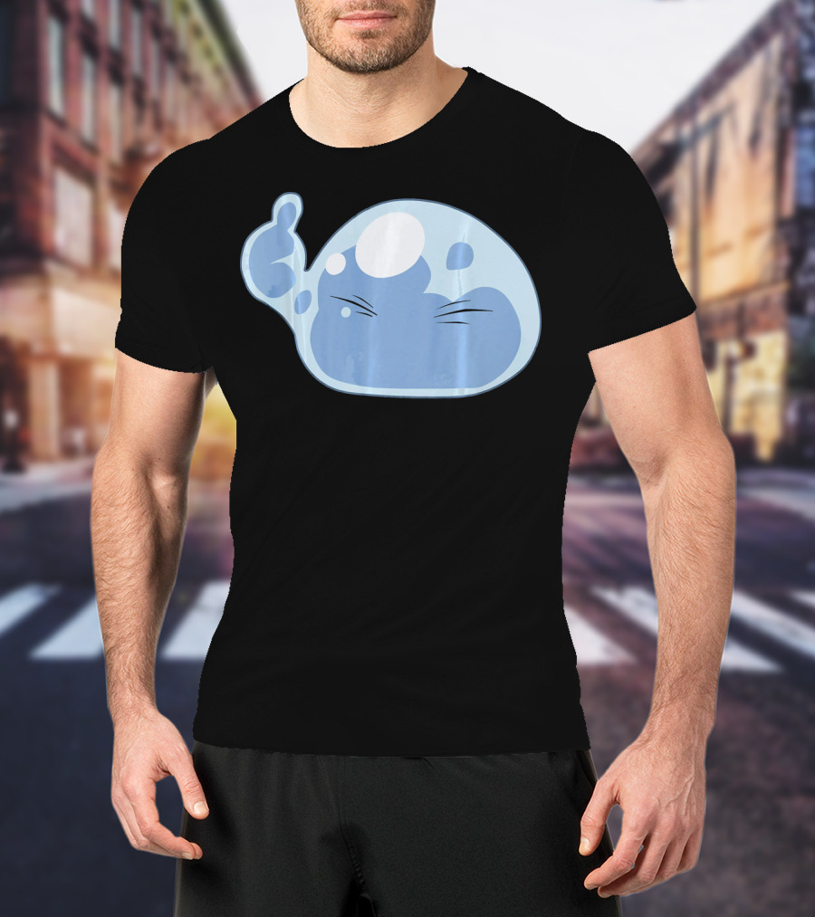 Thumbs Up Emoji Slime Anime Face T-Shirt