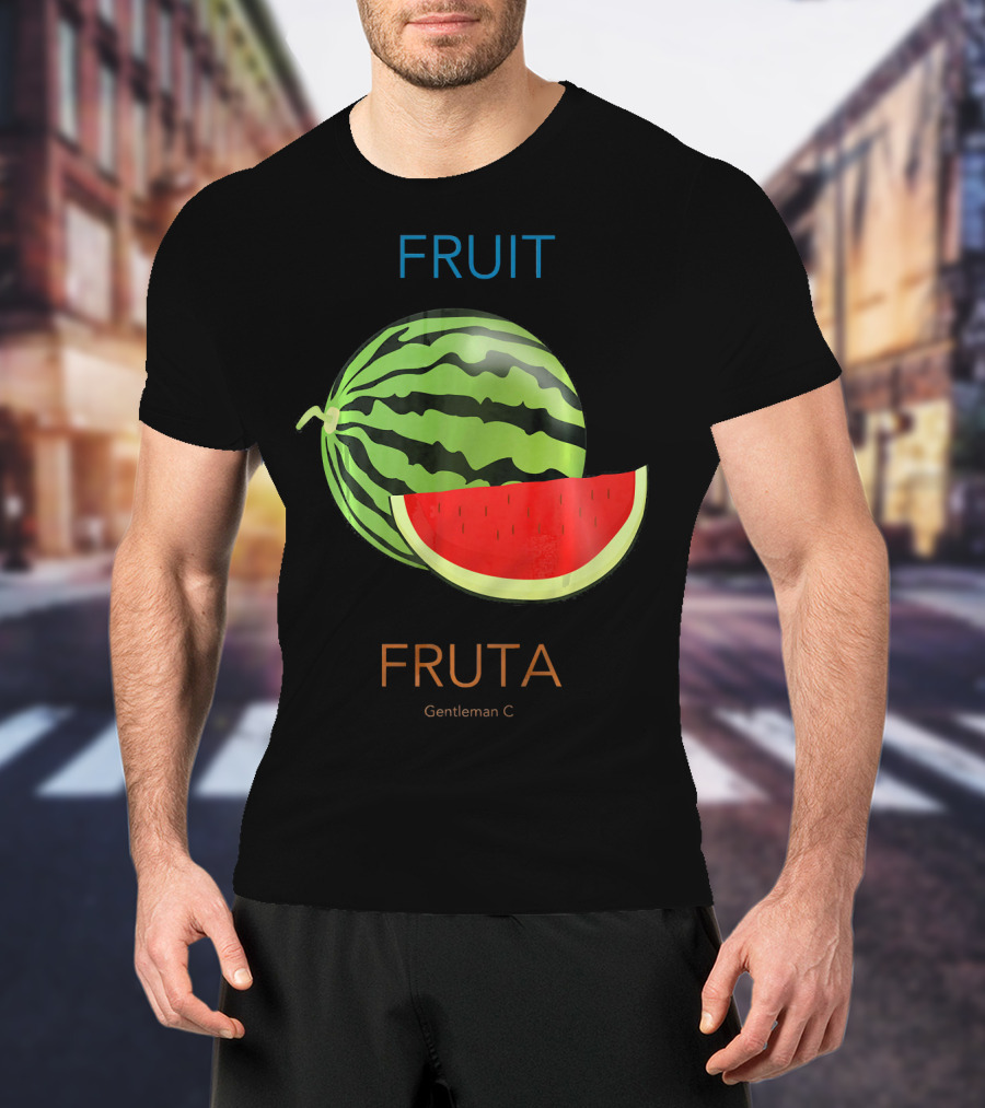 Fruit Fruta Watermelon Sandia Gentleman C T-Shirt