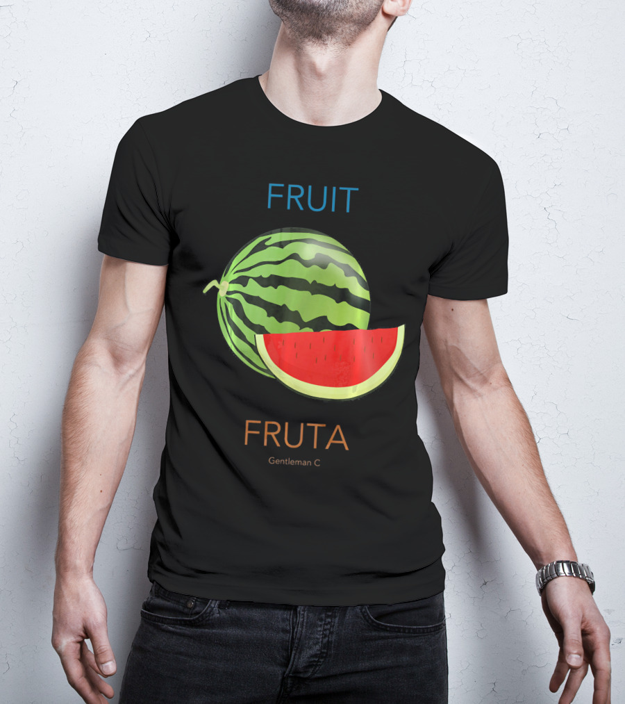 Fruit Fruta Watermelon Sandia Gentleman C T-Shirt