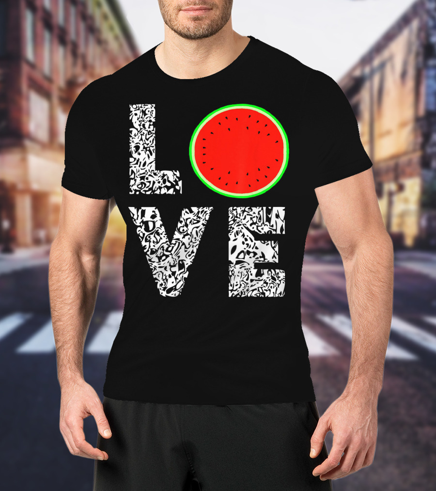 LOVE Watermelon Love Tropical Melon Summer T-Shirt