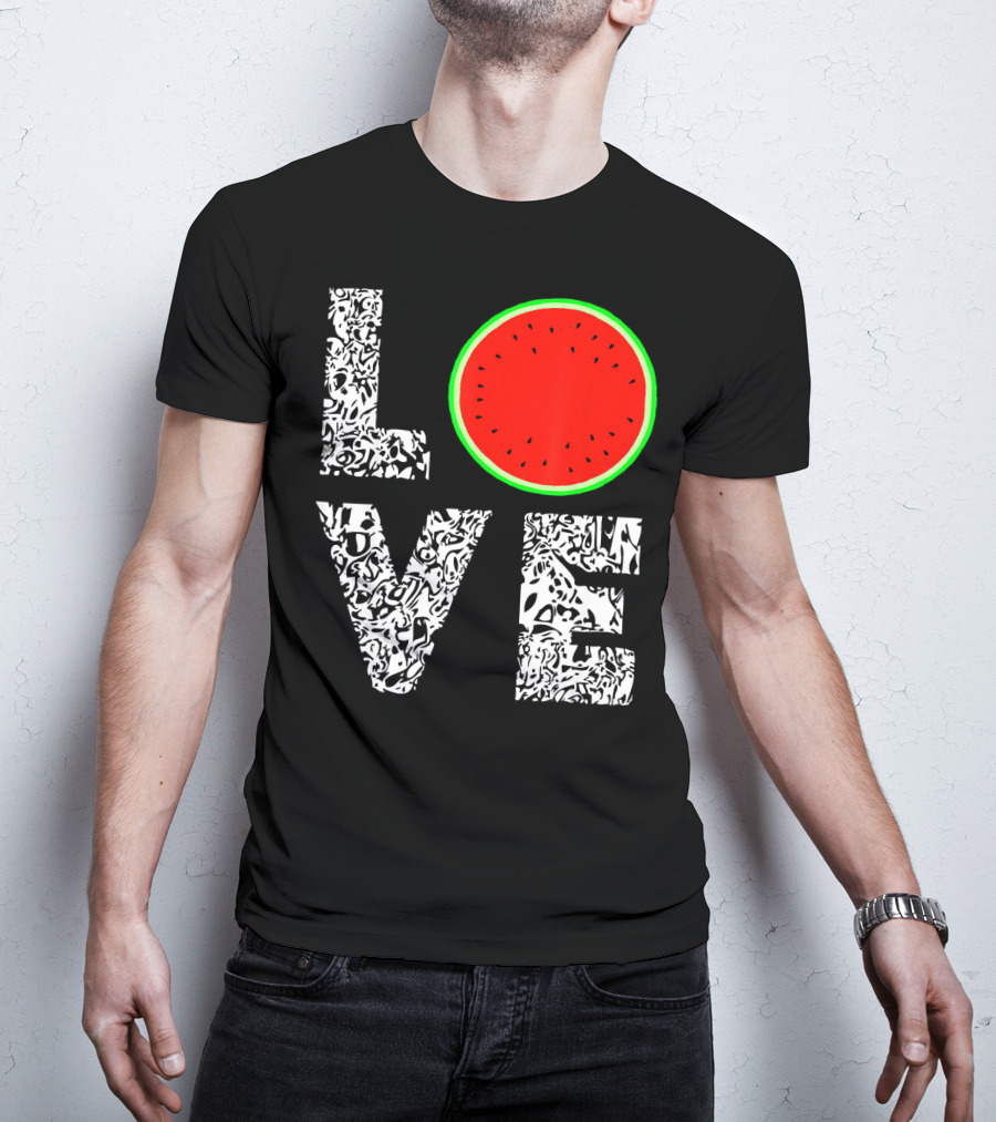 LOVE Watermelon Love Tropical Melon Summer T-Shirt