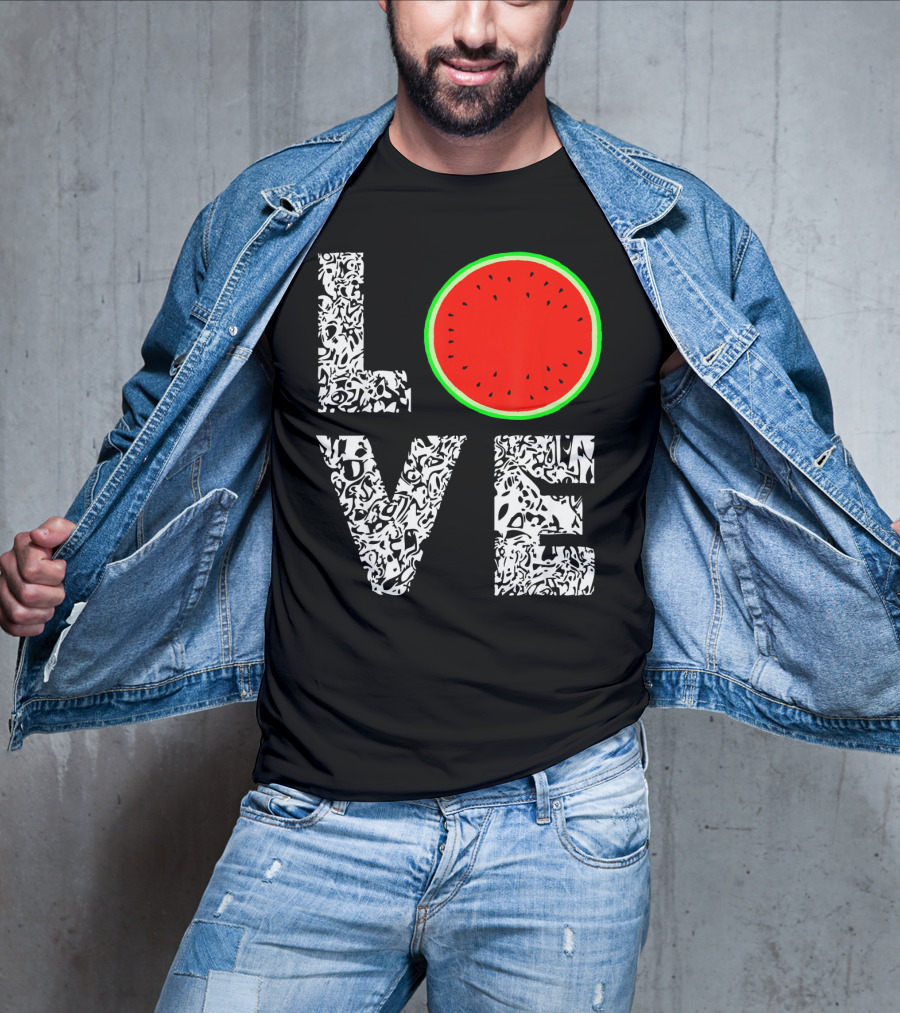 LOVE Watermelon Love Tropical Melon Summer T-Shirt