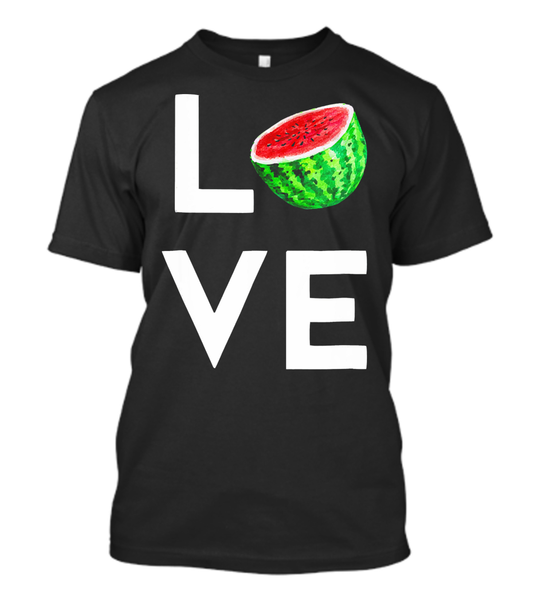 LOVE Watermelon I Love Watermelon Funny Vegan T-Shirt