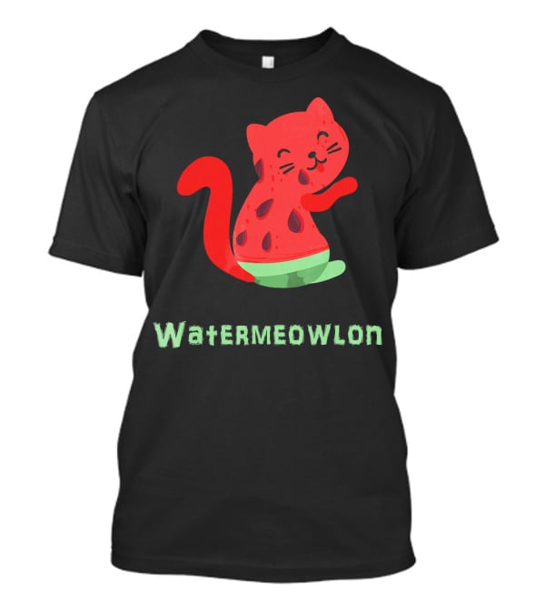 Watermeowlon Funny Cat Watermelon Cute T-Shirt