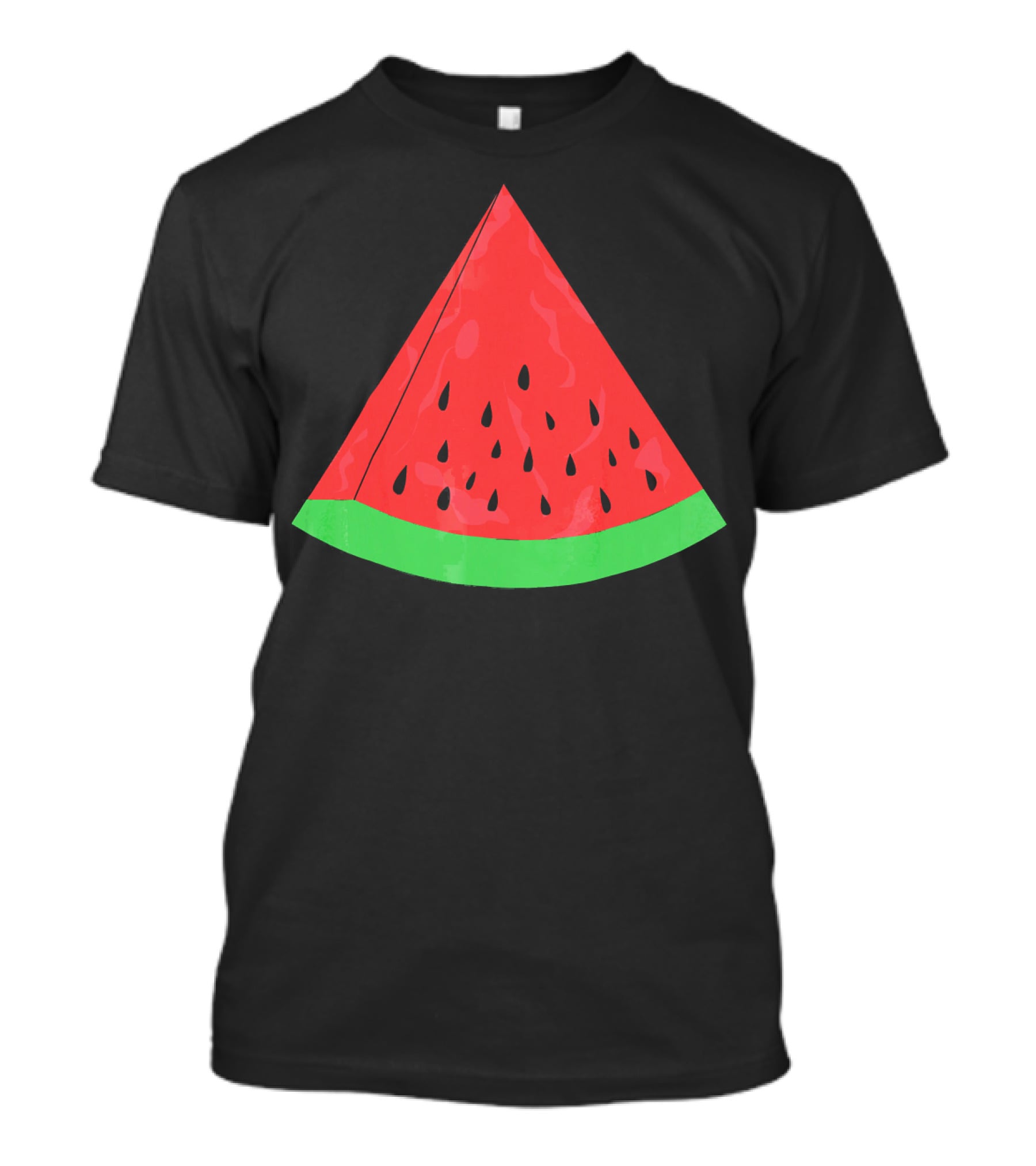 Red Watermelon Fruit Slice Summer Vacation T-Shirt