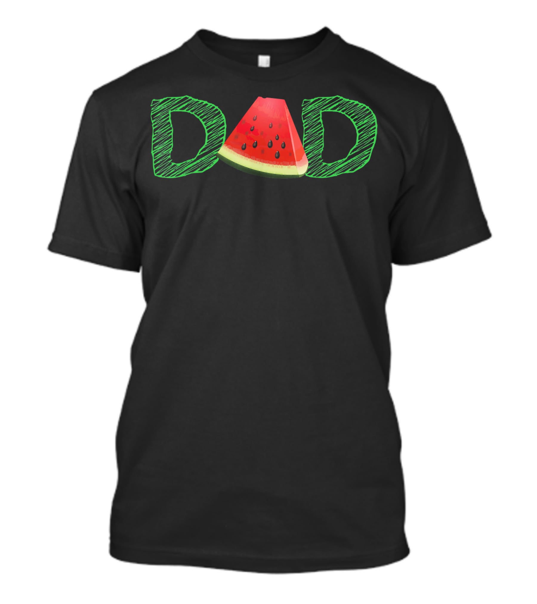 Dad Watermelon Tropical Summer Fun T-Shirt