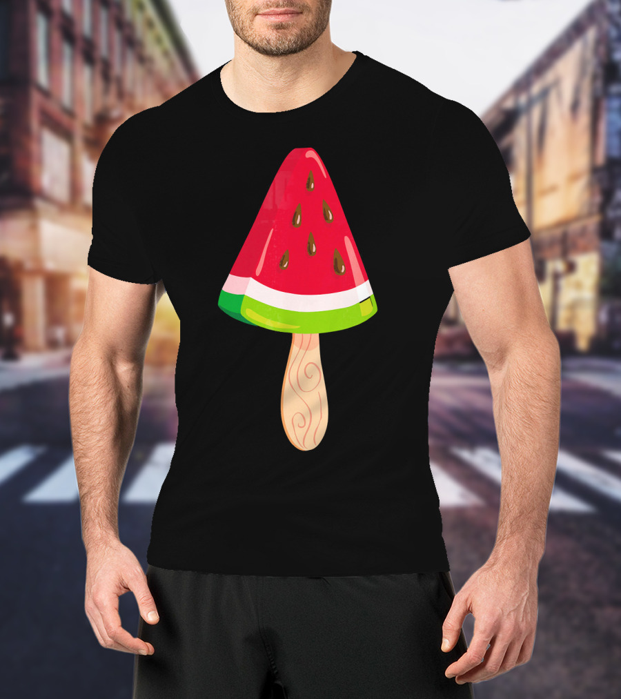 Watermelon Ice Cream Popsicle Treat T-Shirt